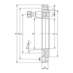 RÖHM Flutterflansch KP ISO K8/702-3 ZA160 LK176 6XM10 FD136,2
