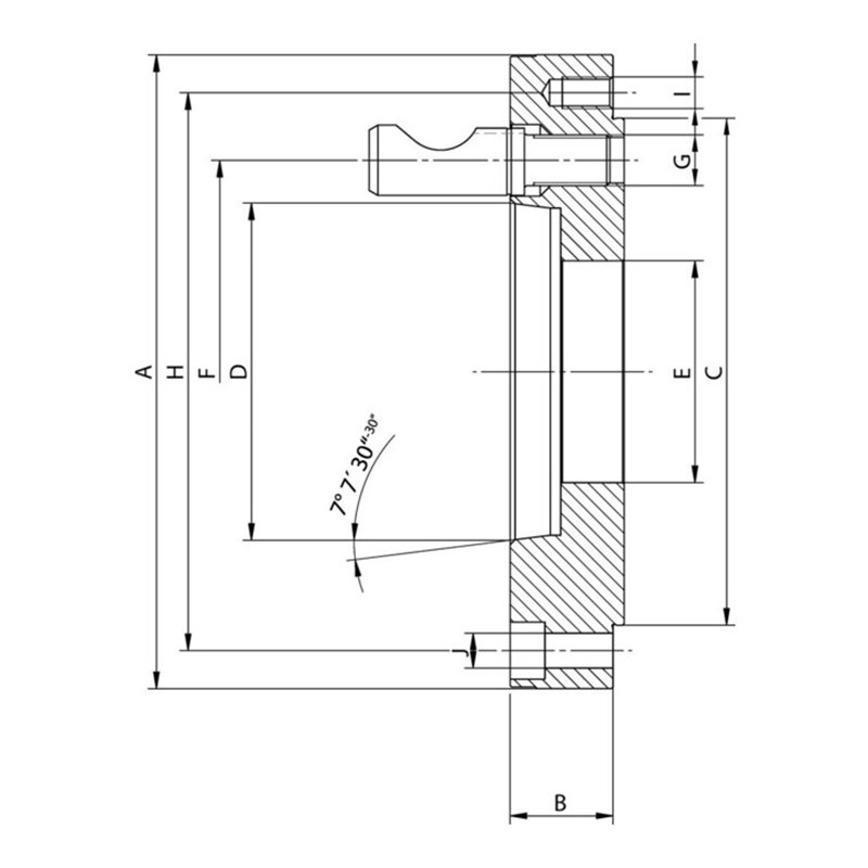 RÖHM Flutterflansch KP ISO K6/702-2 ZA125 LKR140/3XD11/6XM10 FD50