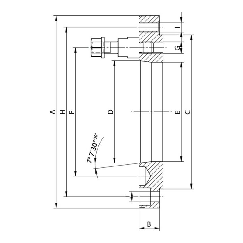RÖHM Flutterflansch KP ISO K6/702-3 ZA125 LK140 6XM10 FD103,2