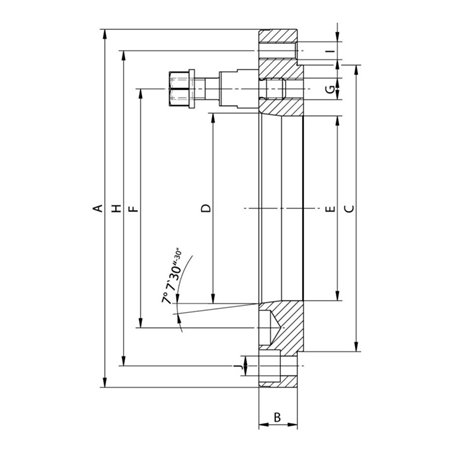 RÖHM Flutterflansch KP ISO K6/702-3 ZA160 LK176 6XM10 FD103,2