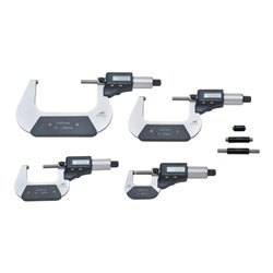 Helios-Preisser Dig. Bügelmessschraube IP54 im Satz 0 - 100 mm