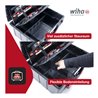 Wiha Werkzeugkoffer XL 2 Trolley electric 60-tlg., Werkzeugtrolley gefüllt für Elektriker mit Teleskophandgriff