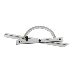 Helios-Preisser Gradmesser mit doppelter und verstellbare Schiene Chr. 100x150mm
