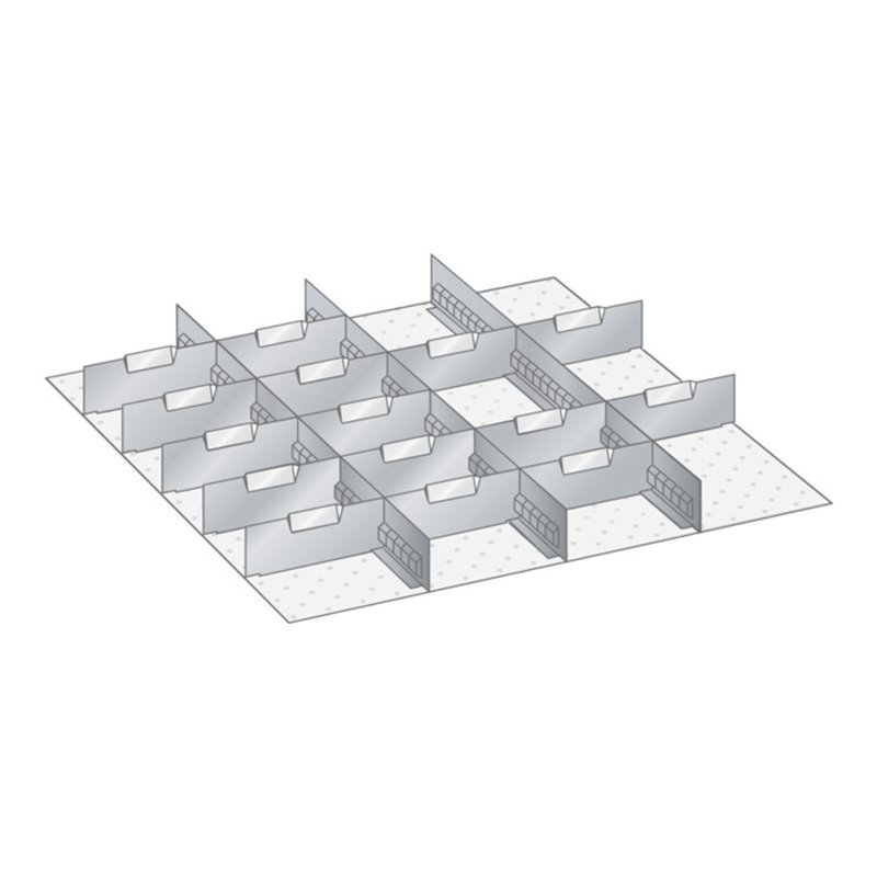 Lista Set Schlitzwände und Trennbleche 36x36E (BxTxFH) 612x612x75mm