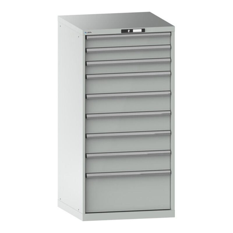 Lista Schubladenschrank 36x36E (BxTxH) 717x725x1450mm KEY Lock R7035