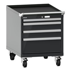 Lista Schubladenschrank mobil 27x36E (BxTxH) 564x725x723mm KEY Lock R7016