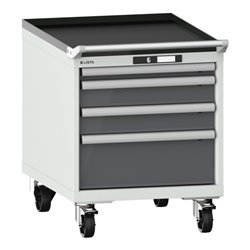 Lista Schubladenschrank mobil 27x36E (BxTxH) 564x725x723mm KEY Lock R7035/N6502