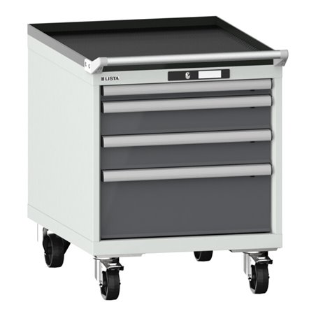 Lista Schubladenschrank mobil 27x36E (BxTxH) 564x725x723mm KEY Lock R7035/N6502