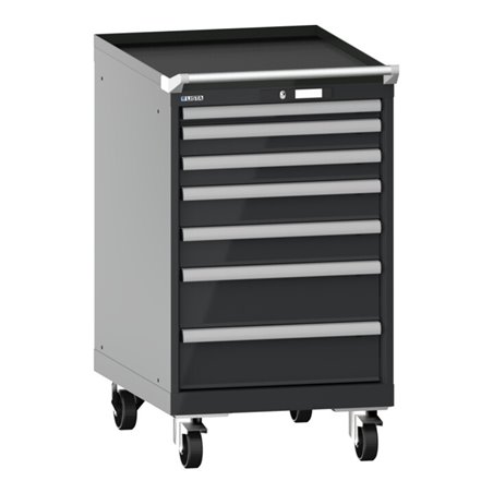 Lista Schubladenschrank mobil 27x36E (BxTxH) 564x725x990mm KEY Lock R7016