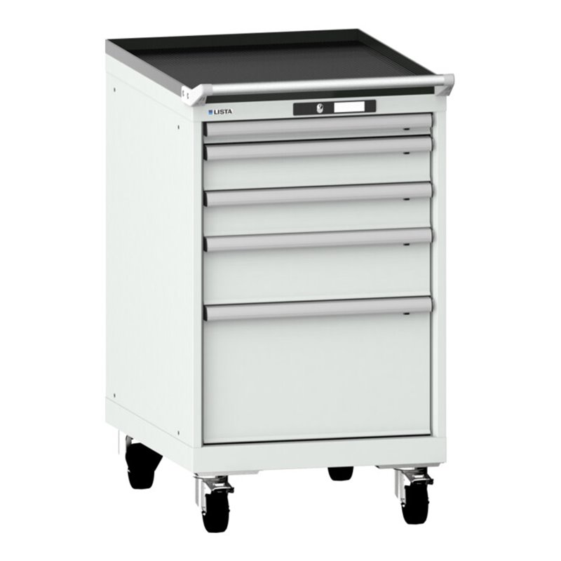 Lista Schubladenschrank mobil 27x36E (BxTxH) 564x725x990mm KEY Lock R7035
