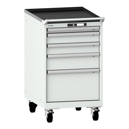 Lista Schubladenschrank mobil 27x36E (BxTxH) 564x725x990mm KEY Lock R7035