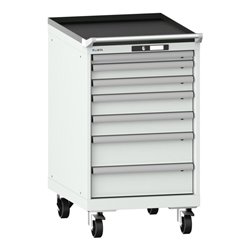Lista Schubladenschrank mobil 27x36E (BxTxH) 564x725x990mm KEY Lock R7035