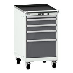 Lista Schubladenschrank mobil 27x36E (BxTxH) 564x725x990mm KEY Lock R7035/N6502