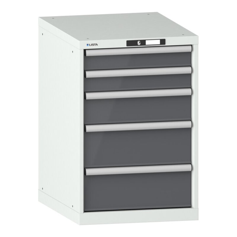 Lista Schubladenschrank 27x36E (BxTxH) 564x725x850mm KEY Lock R7035/N6502