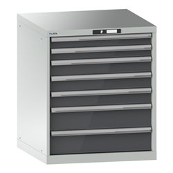 Lista Schubladenschrank 36x36E (BxTxH) 717x725x850mm KEY Lock R7035/N6502