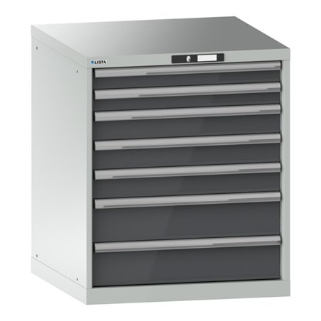Lista Schubladenschrank 36x36E (BxTxH) 717x725x850mm KEY Lock R7035/N6502