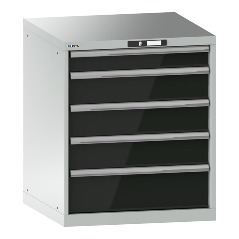 Lista Schubladenschrank 36x36E (BxTxH) 717x725x850mm KEY Lock R7035/N6502