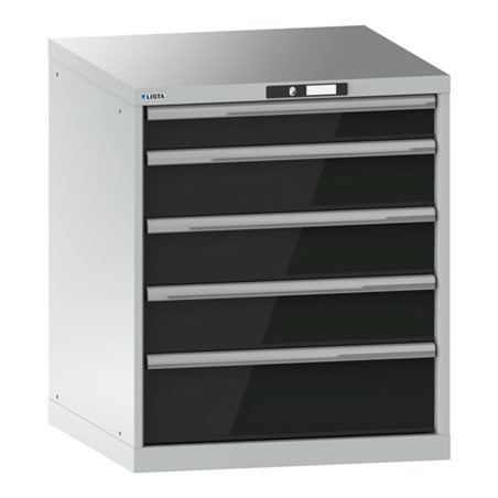 Lista Schubladenschrank 36x36E (BxTxH) 717x725x850mm KEY Lock R7035/N6502