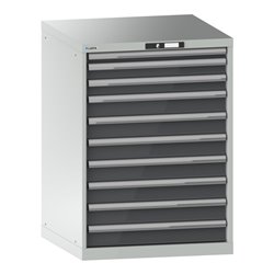 Lista Schubladenschrank 36x36E (BxTxH) 717x725x1000mm KEY Lock R7035/N6502