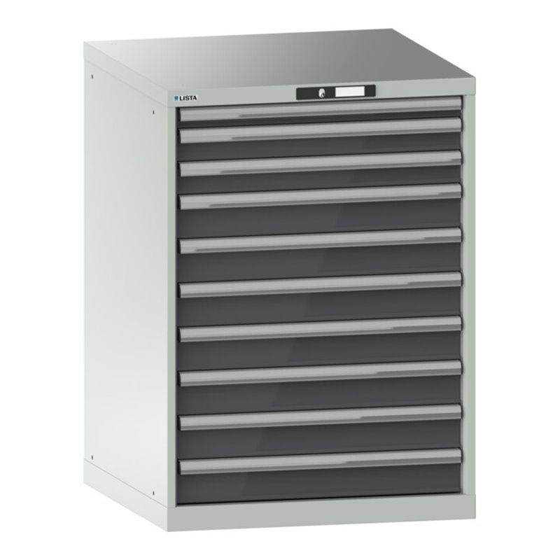 Lista Schubladenschrank 36x36E (BxTxH) 717x725x1000mm KEY Lock R7035/N6502