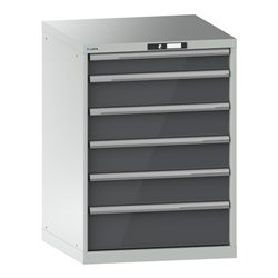 Lista Schubladenschrank 36x36E (BxTxH) 717x725x1000mm KEY Lock R7035/N6502