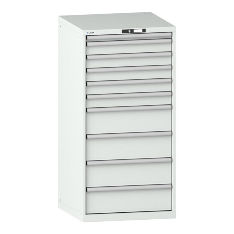 Lista Schubladenschrank 36x36E (BxTxH) 717x725x1450mm KEY Lock R7035