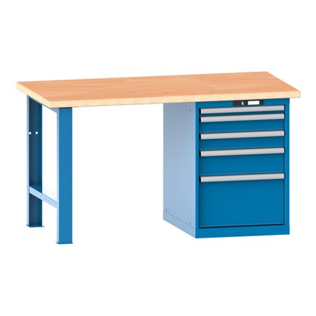 Lista Werkbank 27x36E (BxTxH) 2000x750x840mm Multiplex KEY Lock R5012