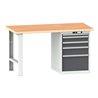 Lista Werkbank 27x36E (BxTxH) 1500x750x840mm Multiplex KEY Lock R7035/N6502