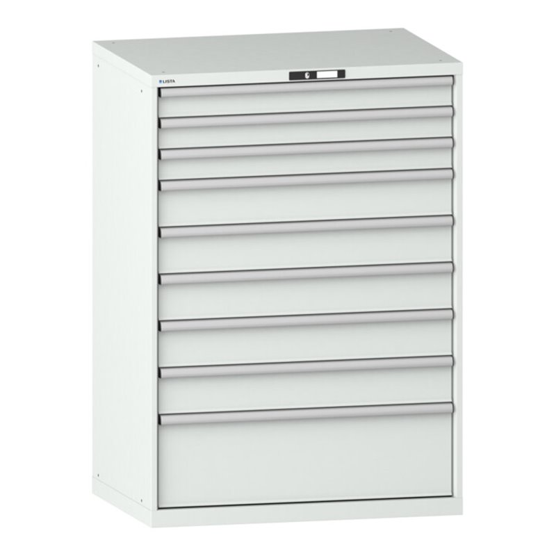 Lista Schubladenschrank 54x36E (BxTxH) 1023x725x1450mm KEY Lock R7035