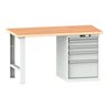 Lista Werkbank 27x36E (BxTxH) 2000x750x840mm Multiplex KEY Lock R7035
