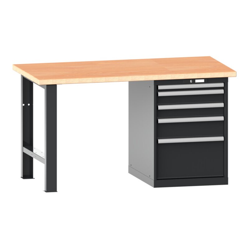 Lista Werkbank 27x36E (BxTxH) 2000x750x840mm Multiplex KEY Lock R7016