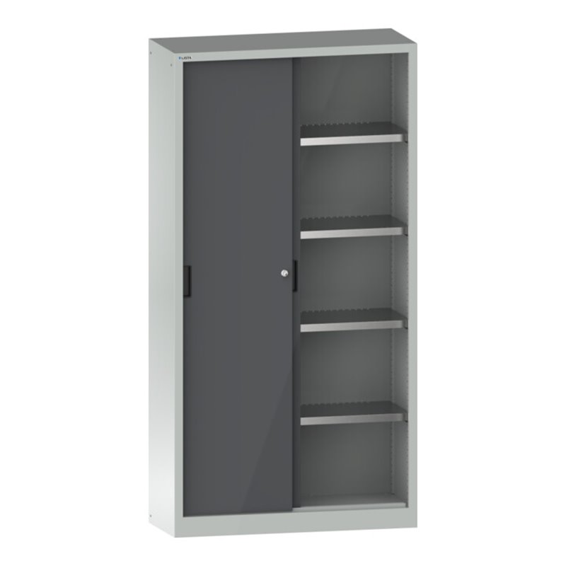 Lista Schiebetürschrank (BxTxH) 1000x580x1950mm KEY Lock R7035/N6502