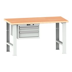 Lista Werkbank 27x36E (BxTxH) 1500x750x840mm Multiplex KEY Lock R7035