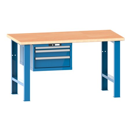 Lista Werkbank 27x36E (BxTxH) 1500x750x840mm Multiplex KEY Lock R5012