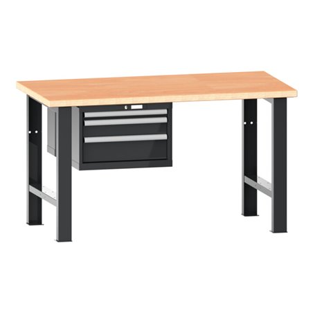 Lista Werkbank 27x36E (BxTxH) 1500x750x840mm Multiplex KEY Lock R7016