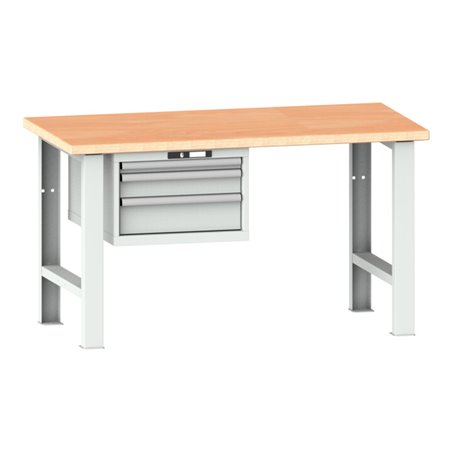 Lista Werkbank 27x36E (BxTxH) 2000x750x840mm Multiplex KEY Lock R7035