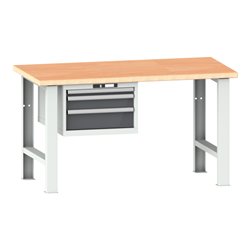 Lista Werkbank 27x36E (BxTxH) 2000x750x840mm Multiplex KEY Lock R7035/N6502