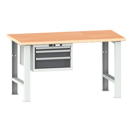 Lista Werkbank 27x36E (BxTxH) 2000x750x840mm Multiplex KEY Lock R7035/N6502