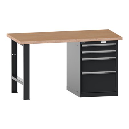 Lista Werkbank 27x36E (BxTxH) 2000x750x840mm Multiplex KEY Lock R7016