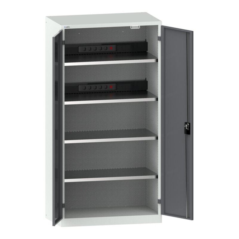 Lista Akku-Ladeschrank (BxTxH) 1000x580x1950mm Typ D KEY Lock R7035/N6502