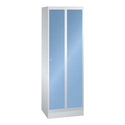Lista Garderobenschrank (BxTxH) 600x500x1800mm 2 Abteile R7035/R5012