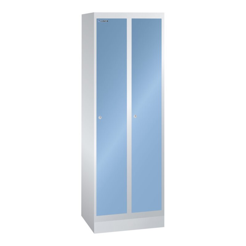 Lista Garderobenschrank (BxTxH) 600x500x1800mm 2 Abteile R7035/R5012