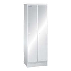 Lista Garderobenschrank (BxTxH) 600x500x1800mm 2 Abteile R7035