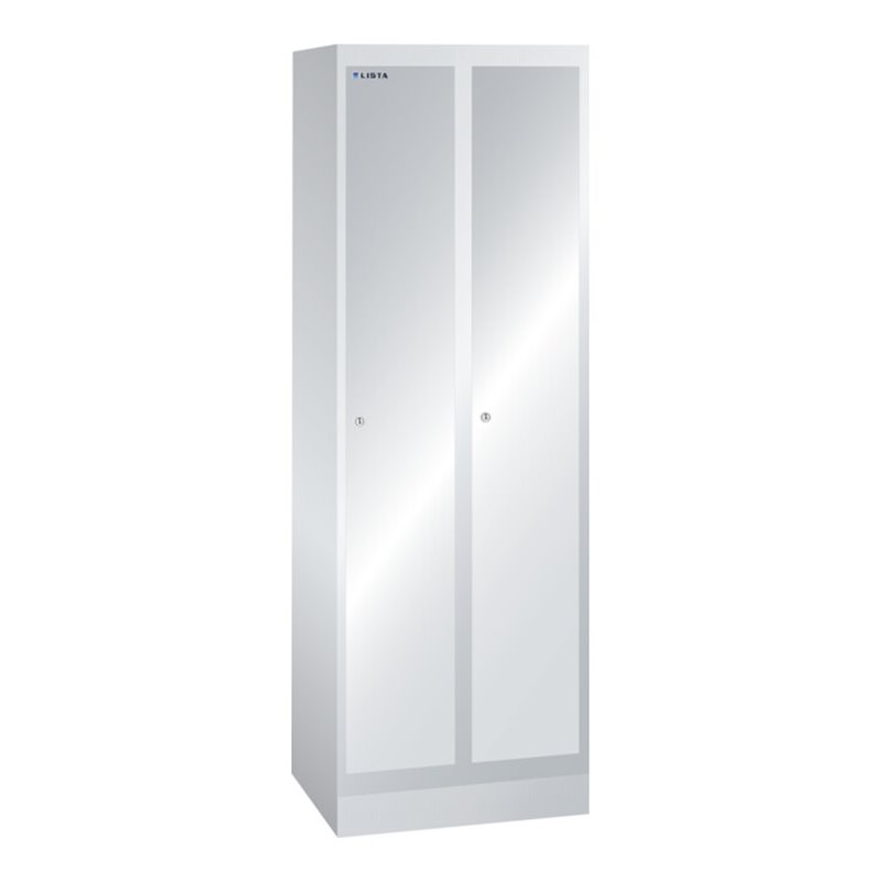 Lista Garderobenschrank (BxTxH) 600x500x1800mm 2 Abteile R7035