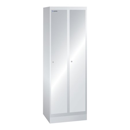 Lista Garderobenschrank (BxTxH) 600x500x1800mm 2 Abteile R7035