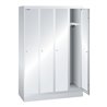 Lista Garderobenschrank (BxTxH) 1200x500x1800mm 4 Abteile R7035