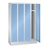 Lista Garderobenschrank (BxTxH) 1200x500x1800mm 4 Abteile R7035/R5012