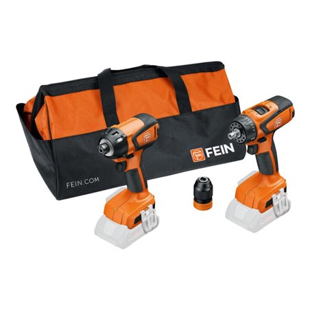 FEIN Vorteils-Combo Akku: Akku-Schlagschrauber ASCD 18-200 W4 & Akku-Bohrschrauber ASCM 18 QSW AS