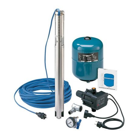 Grundfos Wasserversorgungspaket SQ 3-40 mit 30 m Unterwasserkabel, 230 V