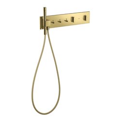 hansgrohe Fertigset ShowerComposition UP-THM, 3 Verbr., polished gold optic